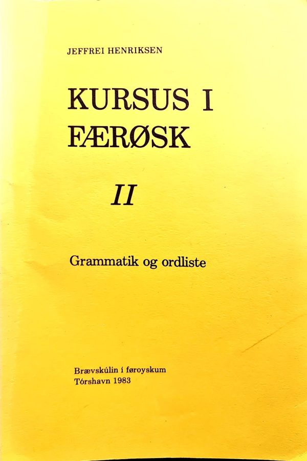 Kursus i færøsk II - Jeffrei Henriksen