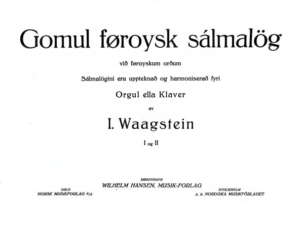 Gomul føroysk sálmaløg - I. Waagstein - Image 3