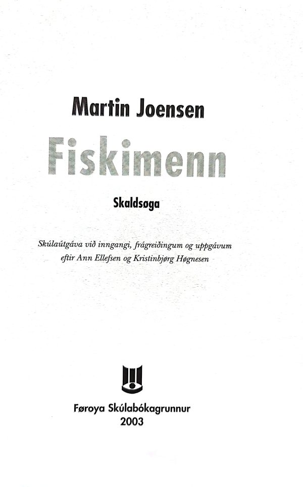 Fiskimenn - Martin Joensen, Skúlaútg 2003 - Image 2