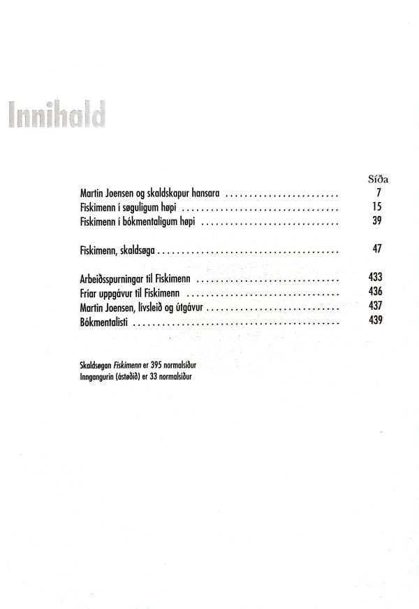 Fiskimenn - Martin Joensen, Skúlaútg 2003 - Image 4