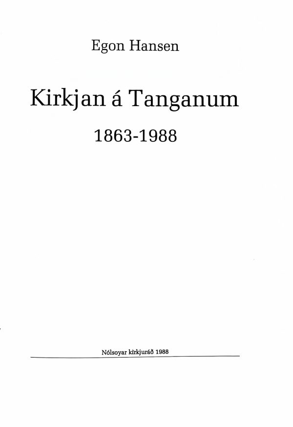 Kirkjan á Tanganum - Egon Hansen 1988 - Image 2