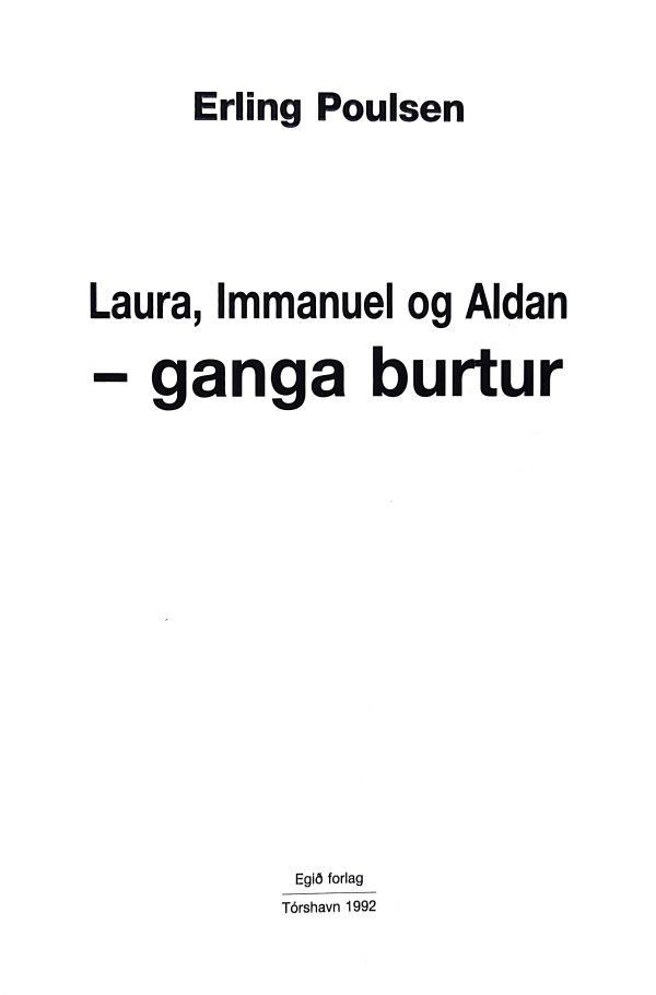 Laura, immanuel og Aldan ganga burtur, 1992 - Image 2