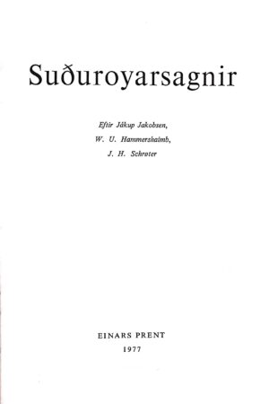 Suðuroyarsagnir 1977