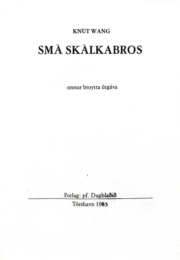 Smá skálkabros, Knút Vang, 1983 - Image 3