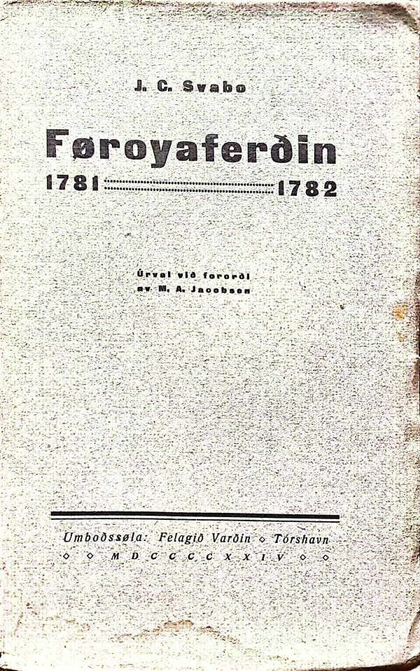 Føroyaferðin 1781-1782 Svabo 1924