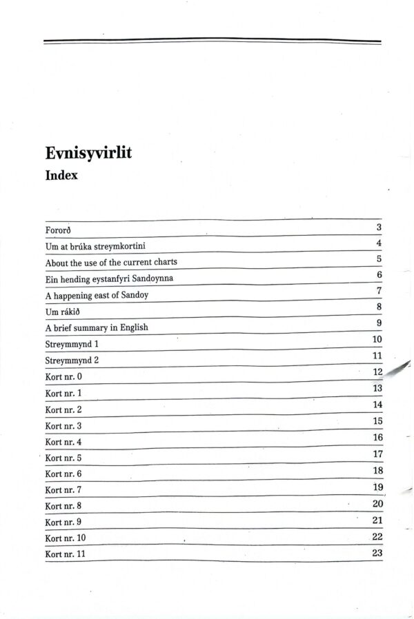 Streymkort fyri Føroyar, F. Heinesen 1985/90 - Image 2