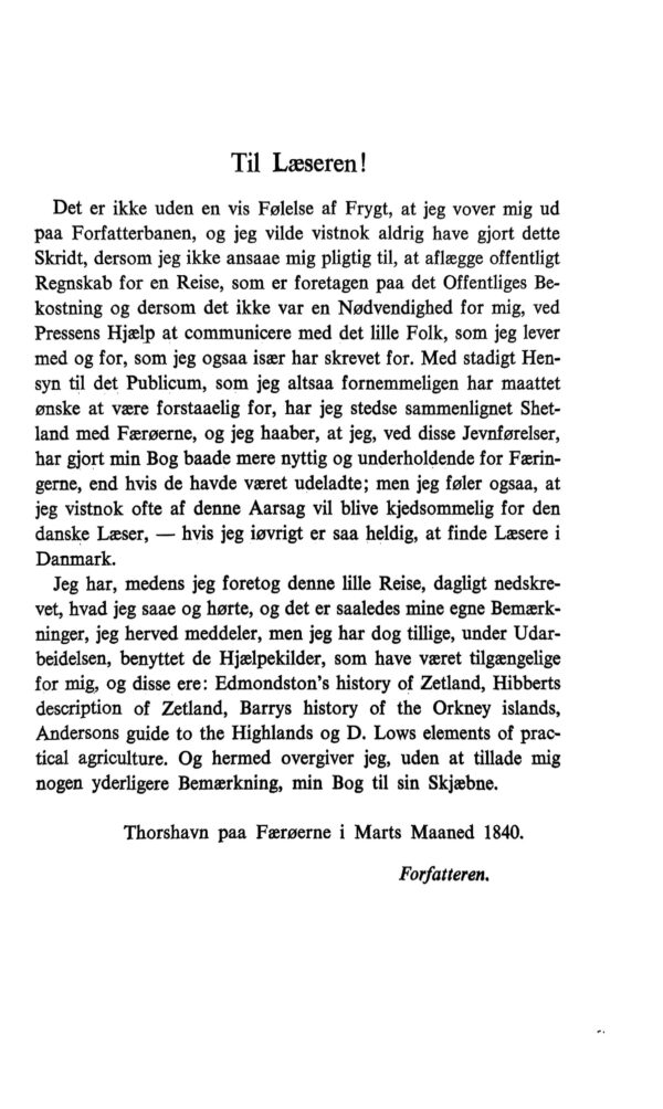 Erindringer fra en Reise (fra Færøerne) til Shetland... i 1839, Chr. Pløyen 1966 - Image 3