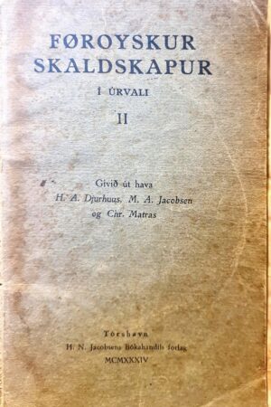 Føroyskur skaldskapur í úrvali II, 1934