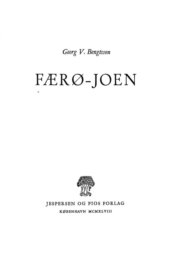 Færø-Joen, Georg V. Bengtsson, 1948 - Image 3