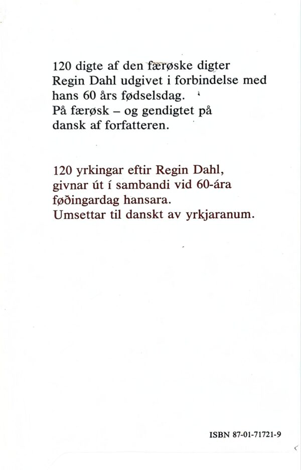 Ordkumler Orðamumlar, Regin Dahl 1978 - Image 7