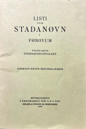 Staðanøvn í Føroyum 1960