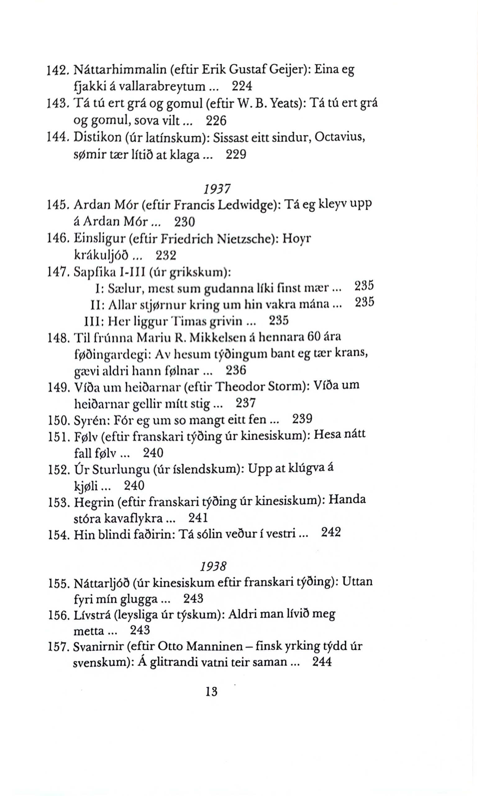 Yrkingar 1898-1948 J. H. O. Djurhuus, útg. 1988 - Billede 10