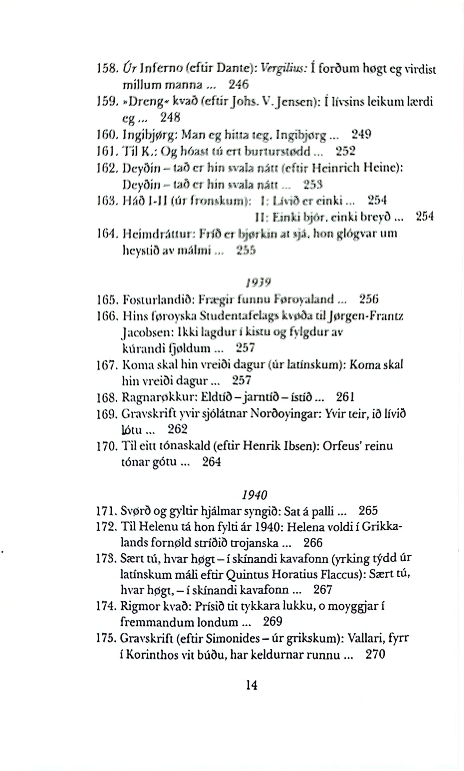 Yrkingar 1898-1948 J. H. O. Djurhuus, útg. 1988 - Billede 11