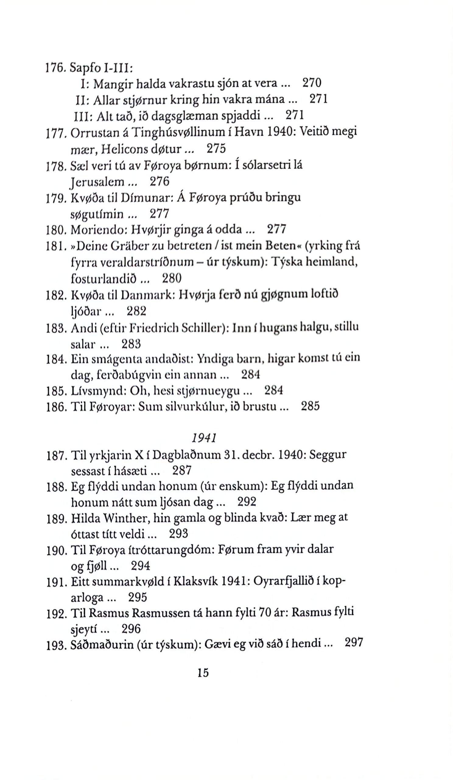 Yrkingar 1898-1948 J. H. O. Djurhuus, útg. 1988 - Billede 12