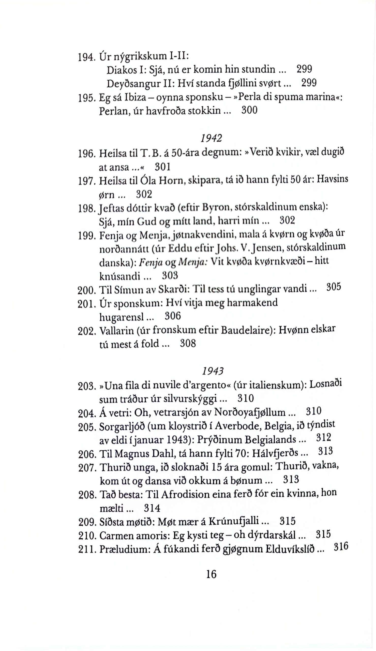 Yrkingar 1898-1948 J. H. O. Djurhuus, útg. 1988 - Billede 13