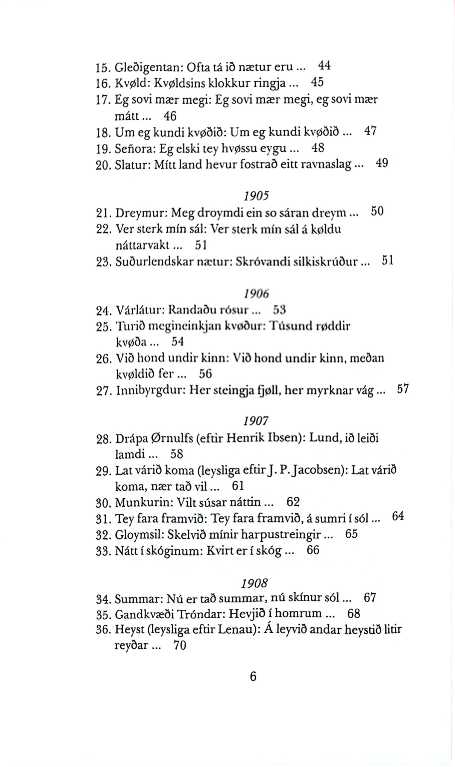 Yrkingar 1898-1948 J. H. O. Djurhuus, útg. 1988 - Billede 3