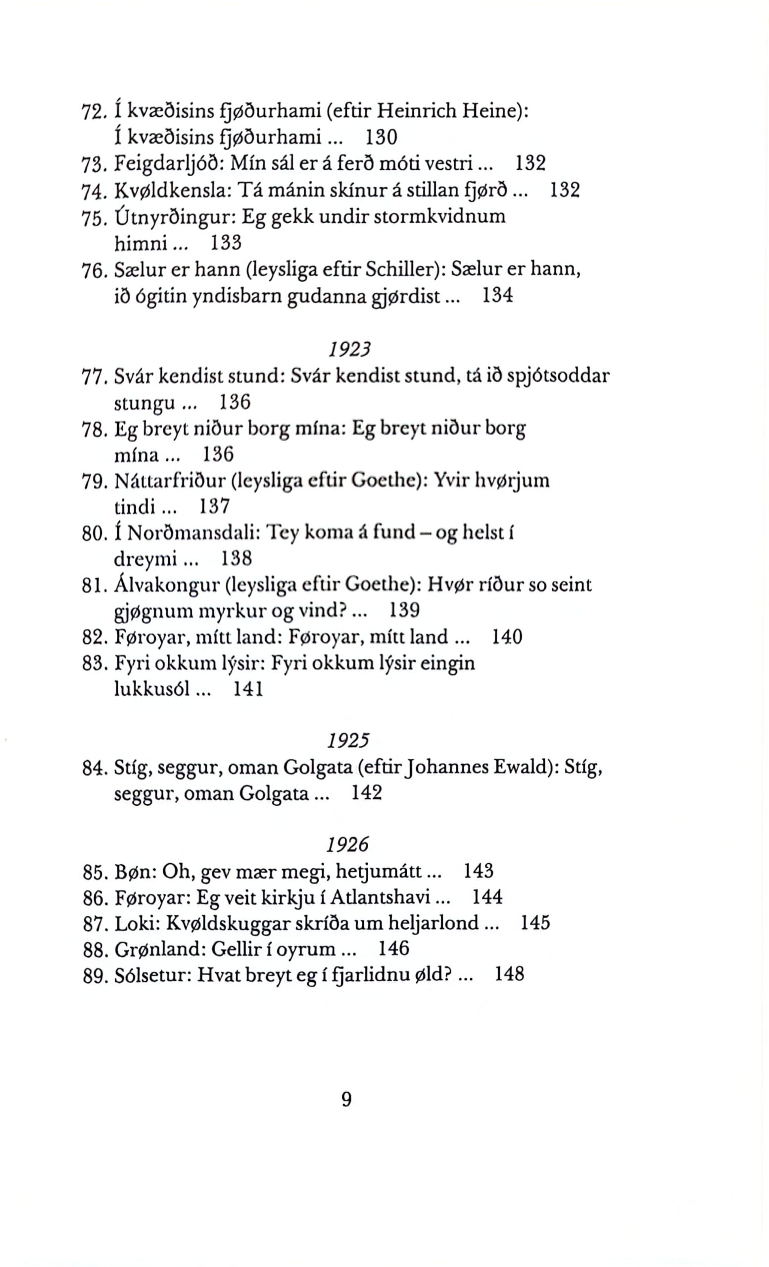 Yrkingar 1898-1948 J. H. O. Djurhuus, útg. 1988 - Billede 6