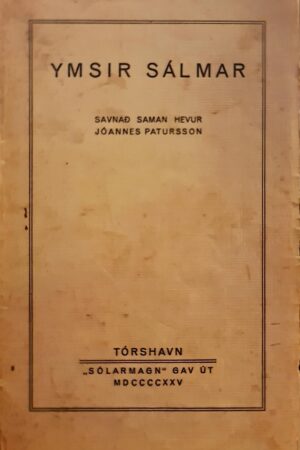 Ymsir sálmar - Jóannes Patursson, 1925